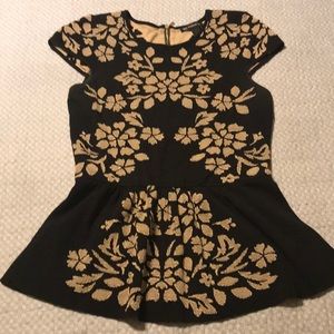 INC international concepts peplum top. M stretchy